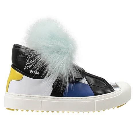 fendi sneakers con pelo|fendi women's shoes.